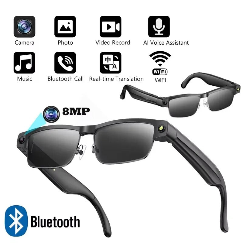 Smart Glasses with Camera & HD Video Recording