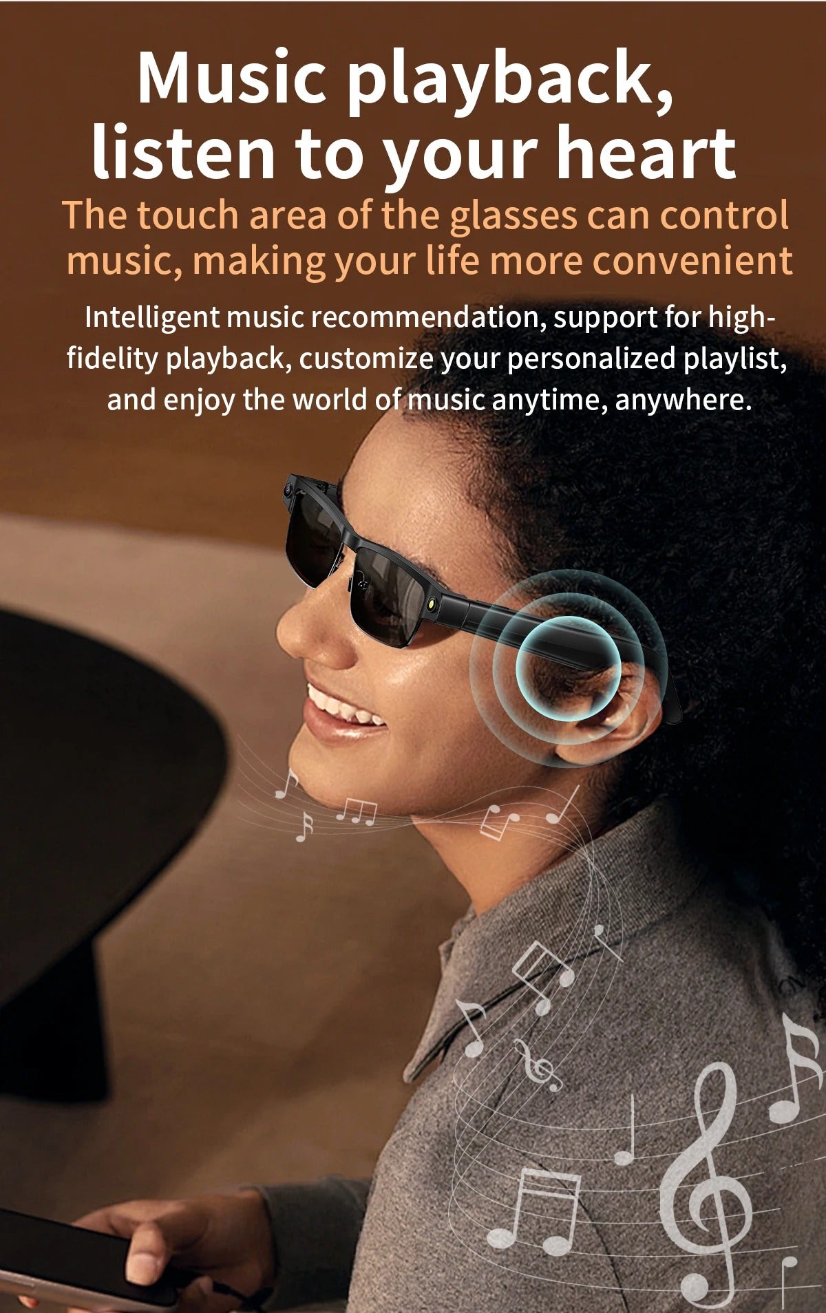 Smart Glasses with Camera & HD Video Recording
