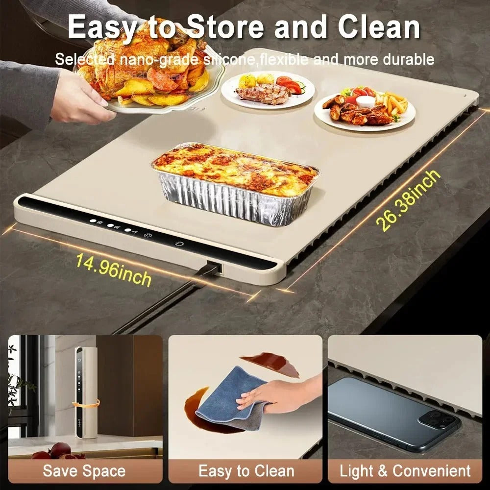 Electric silicon mat