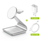 Wireless charging station 3-in-1