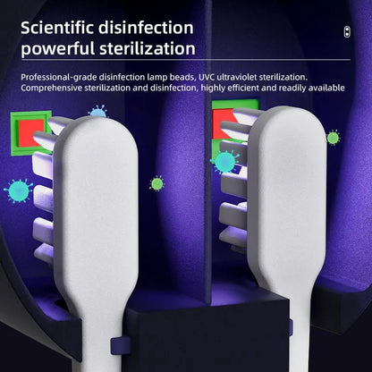 Toothbrush Holder UV Sterilizer, Wall-Mounted