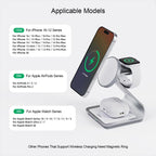 Wireless charging station 3-in-1