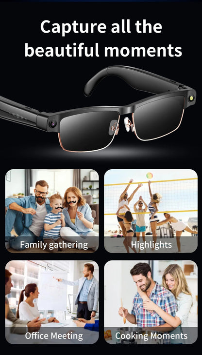 Smart Glasses with Camera & HD Video Recording